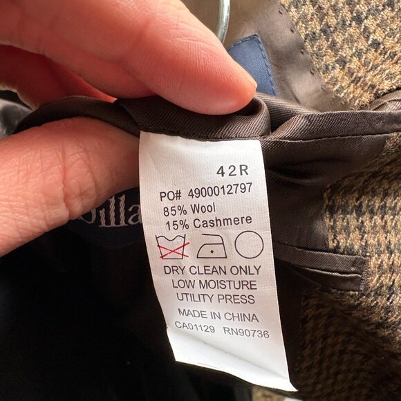 Ralph Lauren Dillards 42R Wool Cashmere Houndstooth Sports Coat Jacket Blazer - Picture 11 of 12